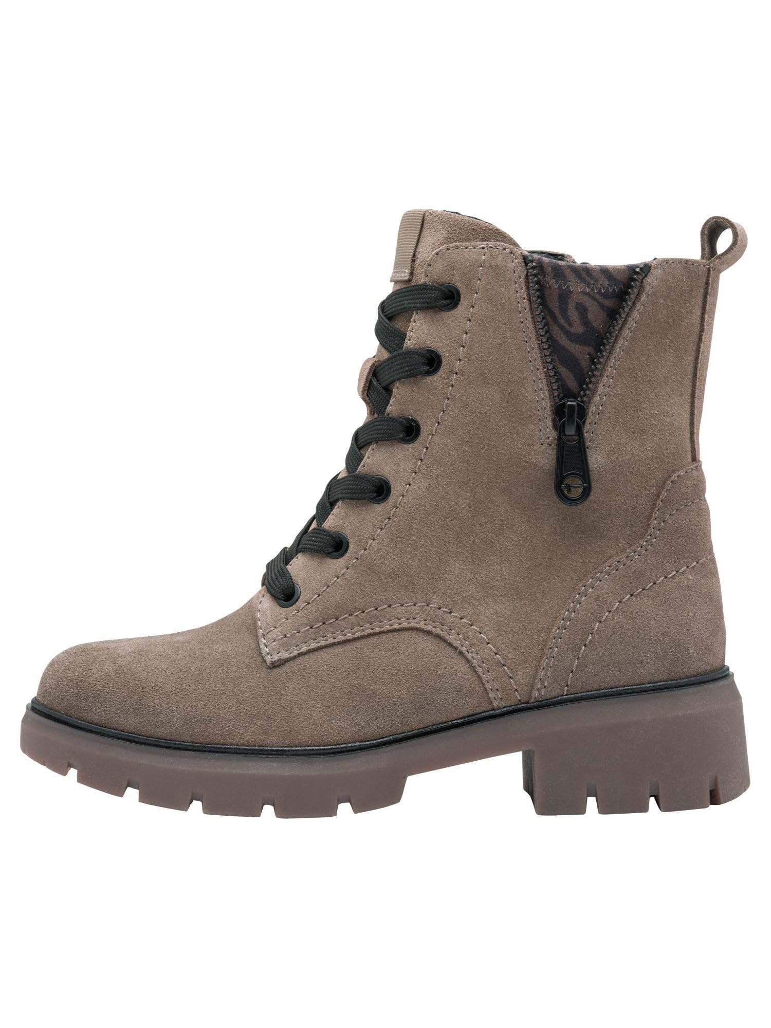 Tamaris Kobiety Tamaris Comfort Lace Boot FlatBut do środka łydki