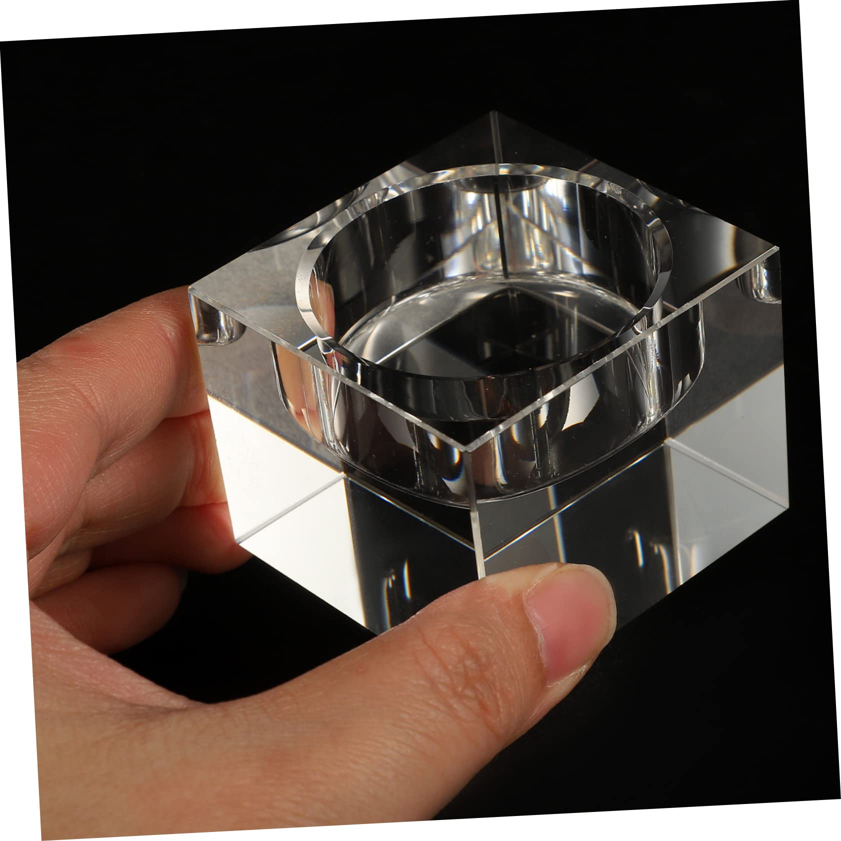 Portavelas de Té de Cristal 3 Piezas para Mesa y Bodas