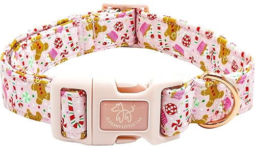 Elegant little tail Collar de Navidad para perro, collar de hombre de jengibre rosa para mascotas, collar duradero para perros para niñas o niños, Elegant little tail Collar de Navidad para perro, collar de hombre de jengibre rosa para mascotas, collar duradero para perros para niñas o niños,
