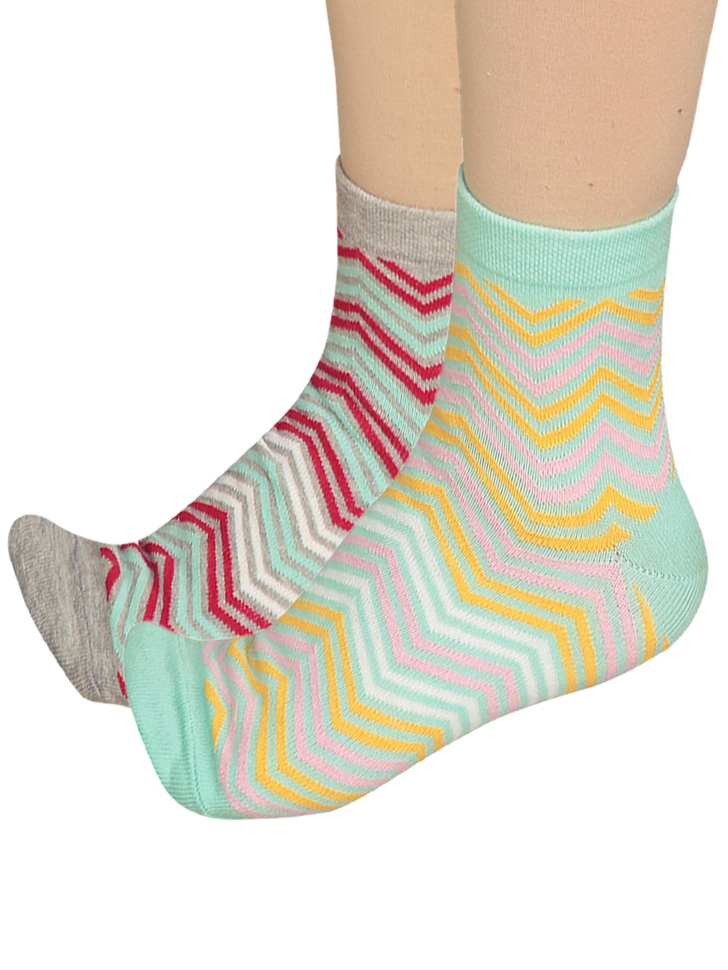 Plain Women Assorted Socks Pack of 2-image-25