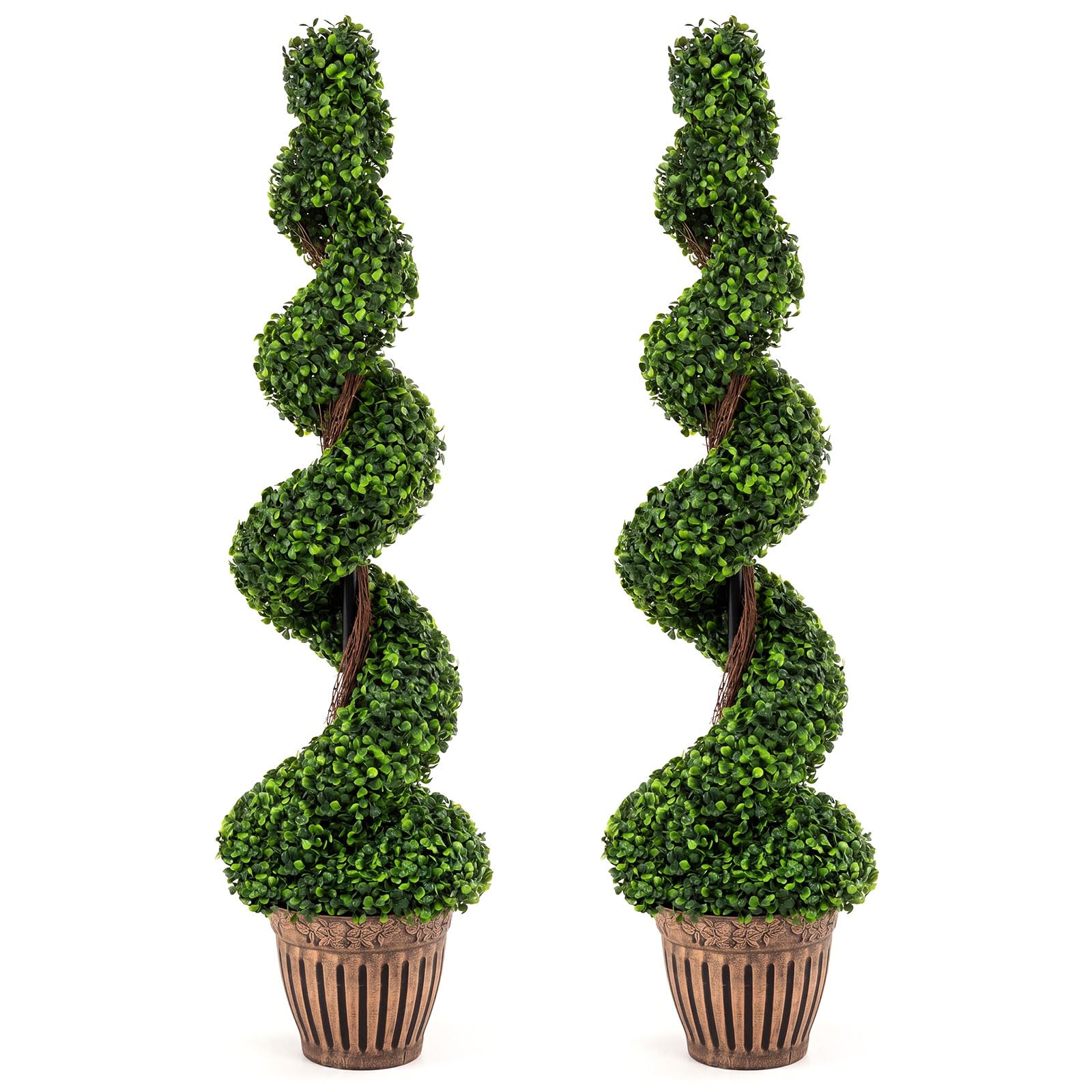 GOPLUS 4 Ft Spiral Topiary Tree