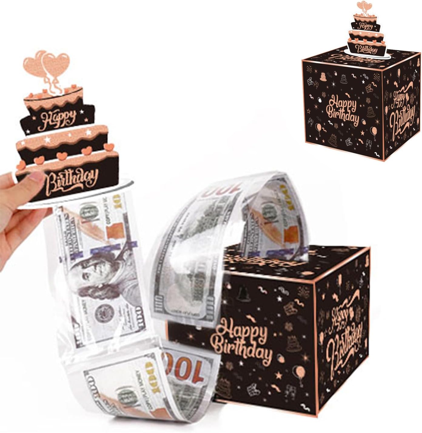 Happy Birthday Money Gift Box With DIY Stickers For Any Age - View #7