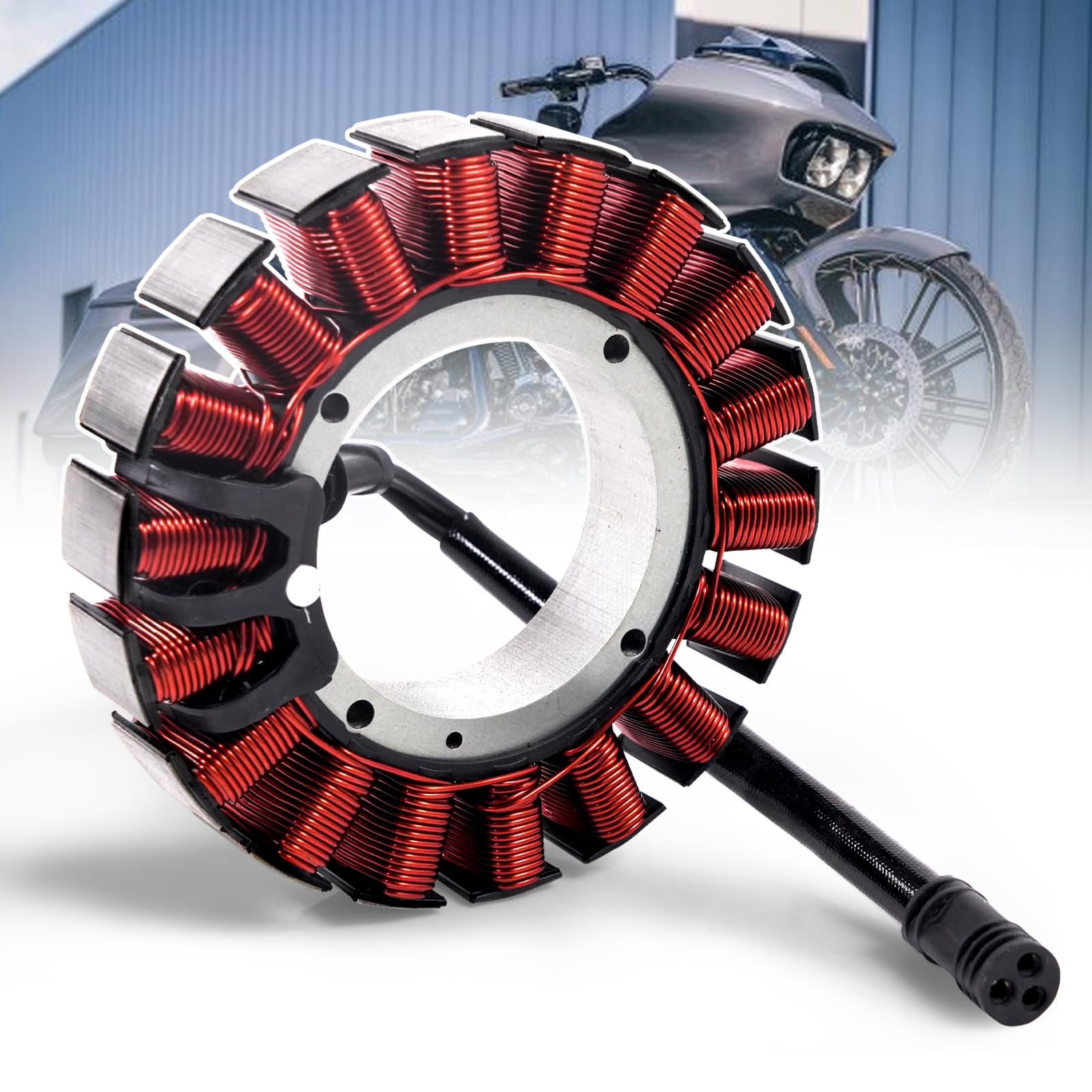 Generator Stator 29987-06, Fits for Harley-Davidson Electra Glide/Road Glide/Road King/Street Glide/Tri Glide/Ultra Limited, 2006-2016#Replaces Magneto Stator Coil 29987-06A