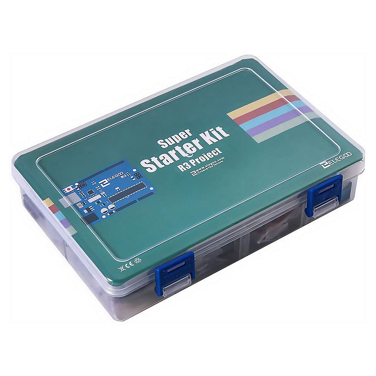 ELEGOO - Kit de iniciación Super con guía de Uso francés para Principiantes y Profesionales, Compatible con Arduino IDE