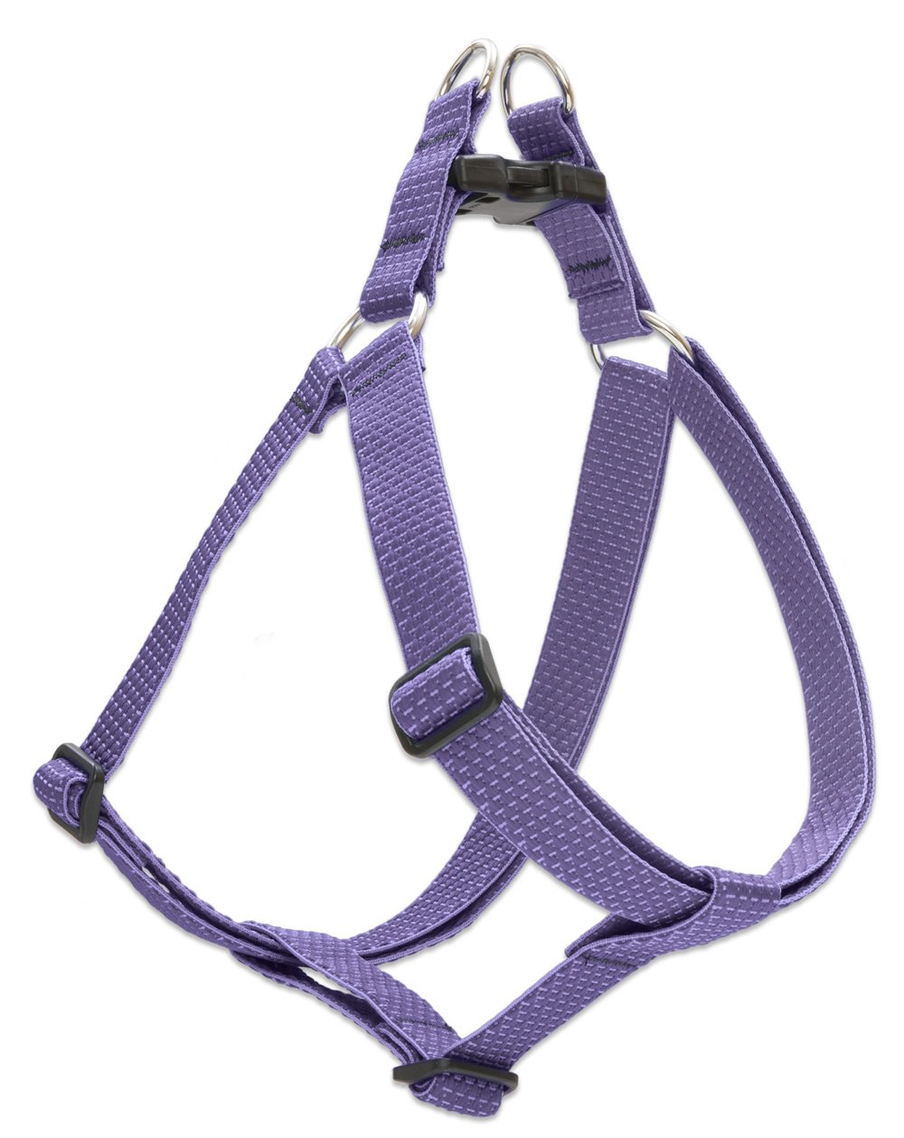 Collier LupinePet Eco 2,5 cm lilas grand chien réglable nylon recyclé