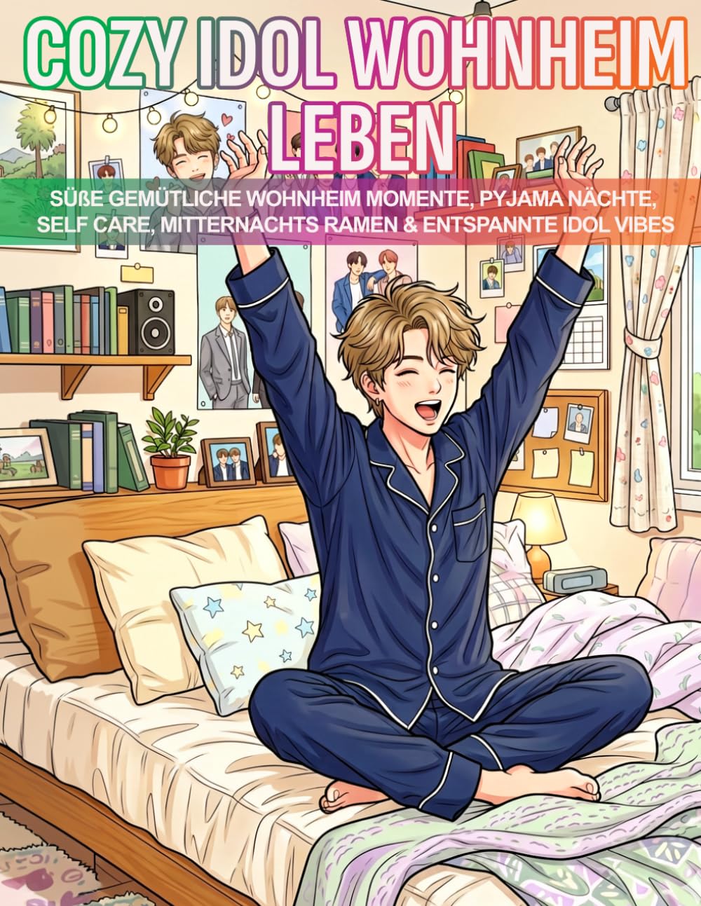 Cozy Idol Wohnheim Leben: Süße gemütliche Wohnheim Momente, Pyjama Nächte, Self Care, Mitternachts Ramen & entspannte Idol Vibes (Cozy Idol Malbücher)