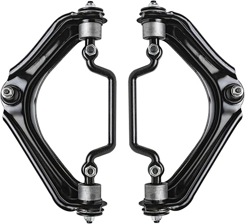 Miniatura 873 de Detroit Axle - Kit de brazos de control de extremo delantero RWD para Dodge Ram 03-06 2500 3500, 2 brazos de control superior con rótula 2 varillas