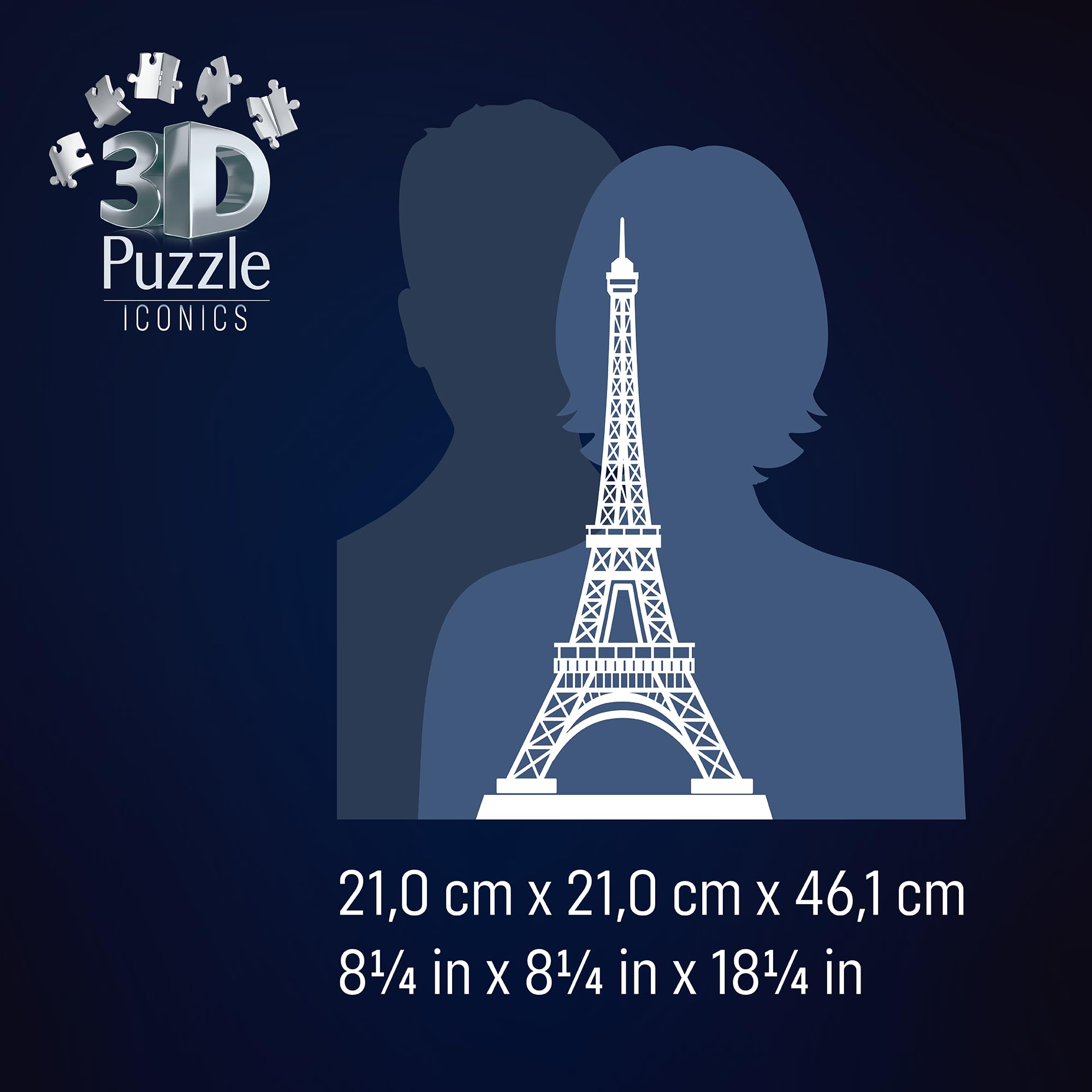 Ravensburger Puzzle 3D Iconics Wieża Eiffla
