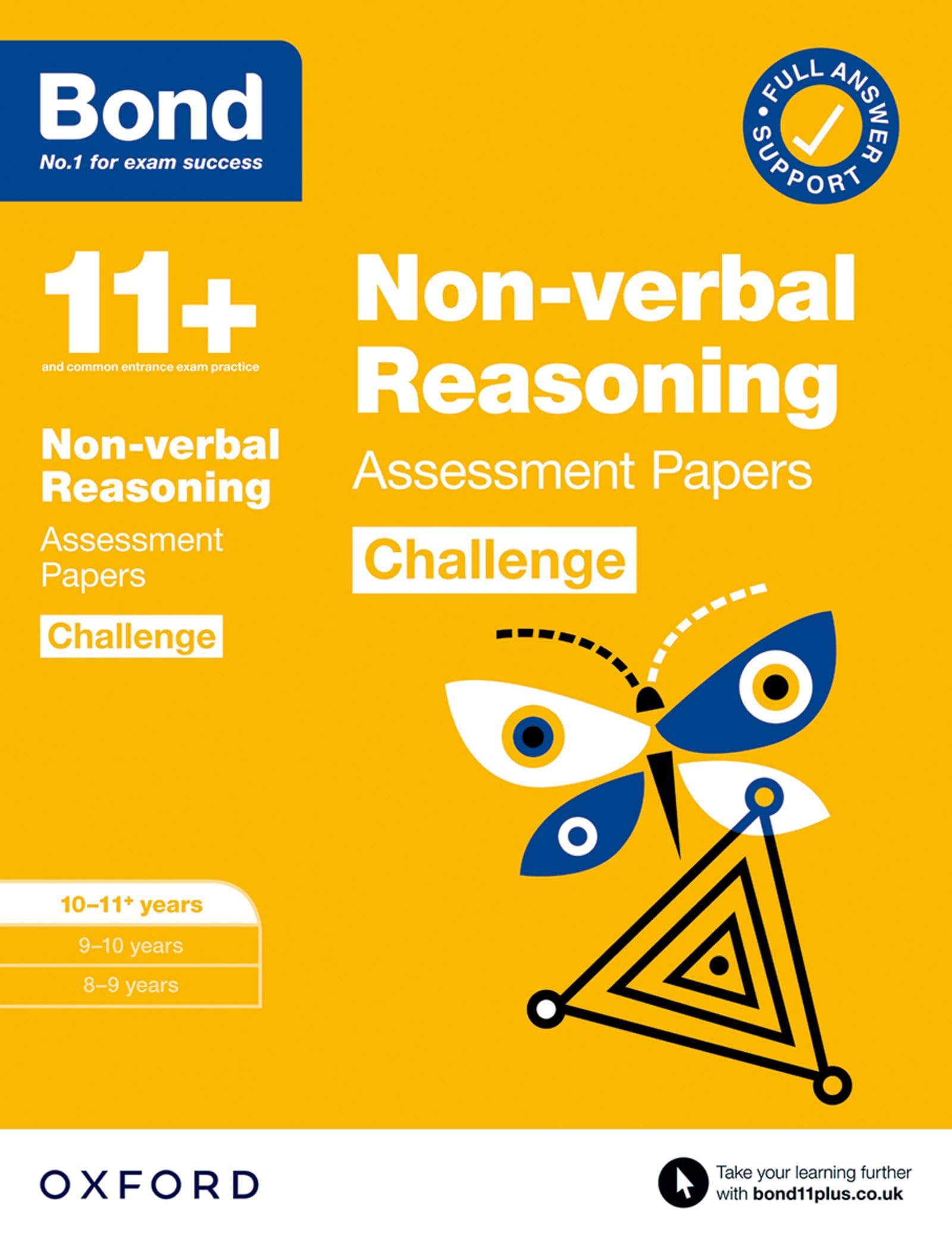 Bond 11+ Non-verbal Reasoning Challenge Assessment Papers 10-11 years: Ready for the 2026 exam (for GL Assessment & other 11 plus exams) (Bond Challenge)