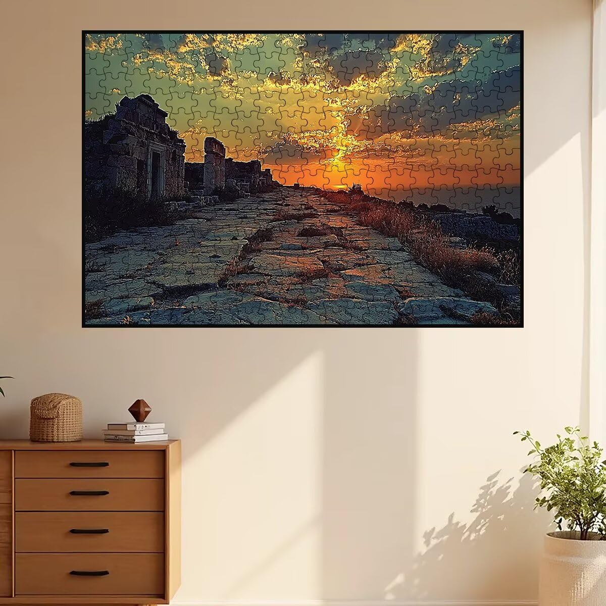 Puzzle 5000 sztuk krajobrazy, retro puzzle, puzzle 5000 dorosłych, puzzle dla dorosłych z pudełkiem prezentowym, drewniane puzzle wyzwanie dla całej rodziny, oryginalne prezenty dla kobiet -2778