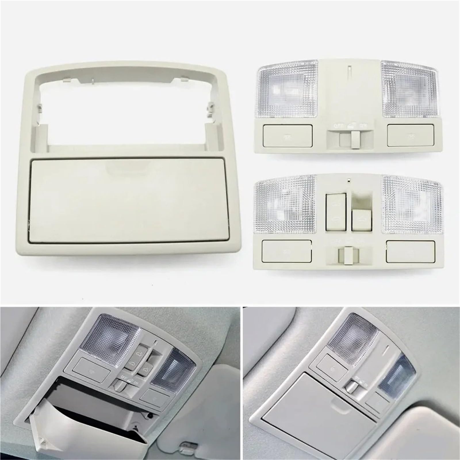 Samochodowe Lampy Sufitowe Wnętrze samochodu, konsola dachowa, lampka do czytania, etui na okulary, przełącznik szyberdachu, pasuje do Mazdy 3 BL 2009-2013(1pcs Glasses case)