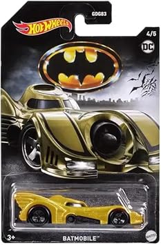 Hot Wheels Batman Collector Set HMV72 - Full Set of All 5 Diecasts - The Animated Series, The Dark Knight, The Batman, BvS & Batmobile