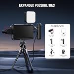NEEWER S24 Ultra Cage téléphonique avec 67mm Adaptateur de filtres, 17mm Adaptateur d'objectifs, adaptateur de fixation T, tenue de nettoyage, stabilisateur Rig vidéo Smartphone Compatible avec Samsung Moment T Series Objectifs, PA042