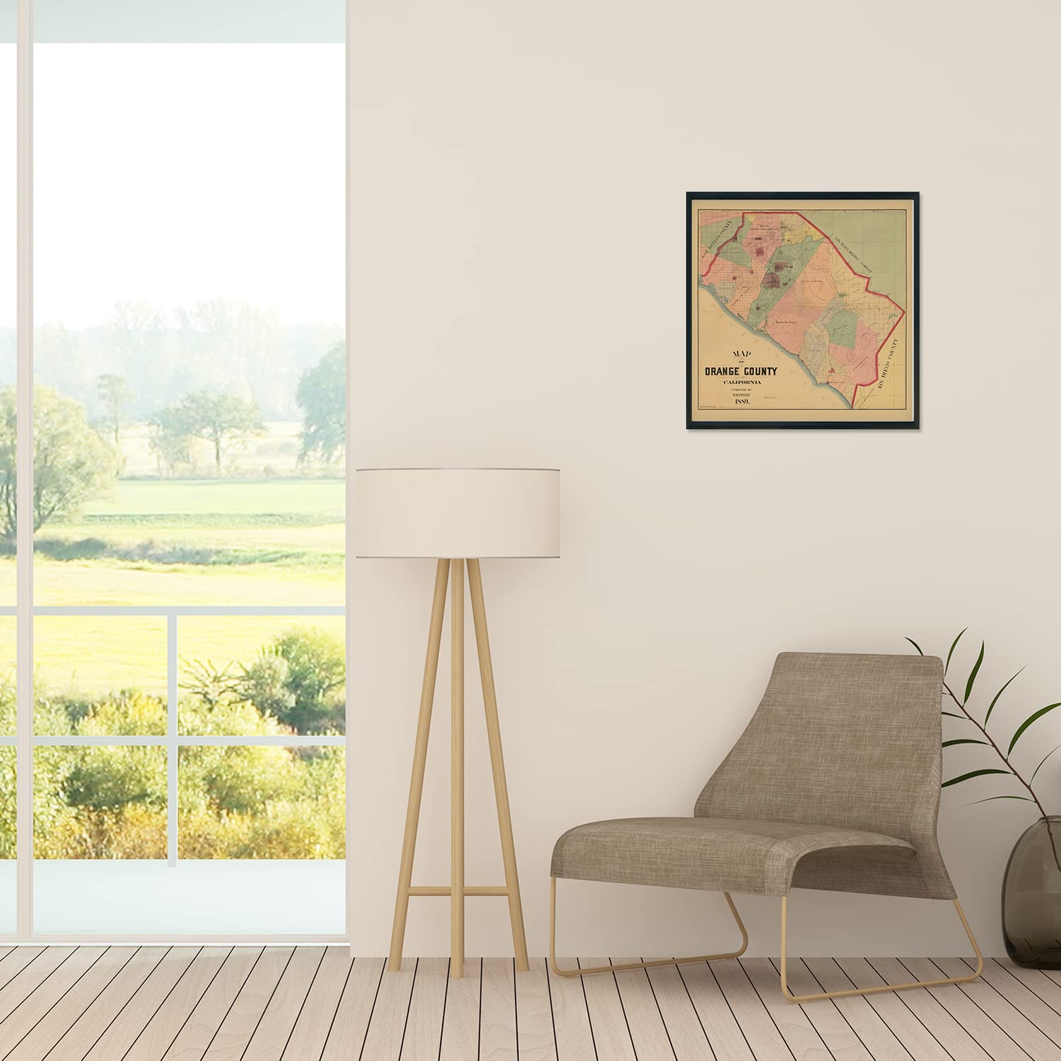 な 絵画カリフォルニアビンテージアート Venice Beach｜西海岸アートポスター｜カリフォルニアの海風を感じる