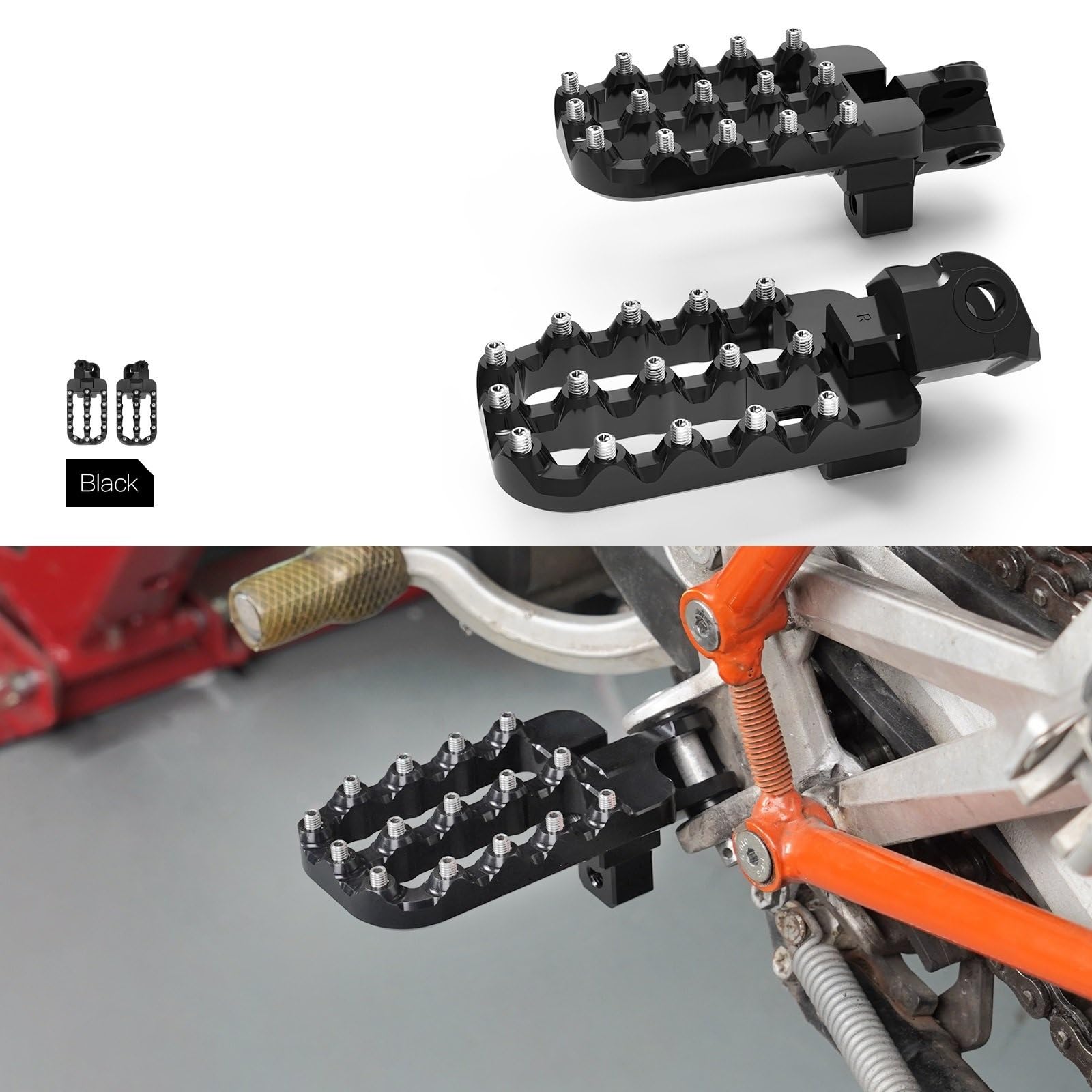 wspornik Pedały Pasuje do Enduro 690 R SMCR 2008-2025 790 890 ADVENTURE/R 2019-2025 20mm dolny podnóżek pedał