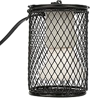 Vista 9 de 100W Ceramic Heat Lamp Bulb with Lampshade, Infrared Reptile Heat Emitter Heater Lamp Bulbs Hanging Hook Cage for Pet Brooder Coop Chicken Lizard