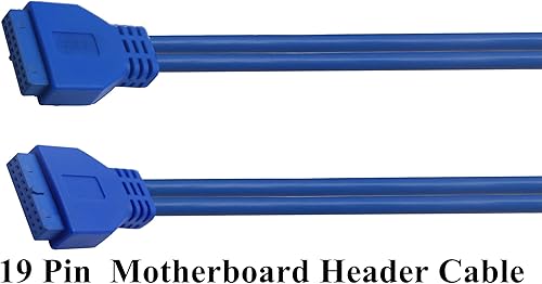 Miniatura 4 de AAOTOKK Cable USB 3.0 para cabecera de placa base de alta velocidad de 20 pines hembra a hembra adaptador de cabezal de placa base Cable extensor