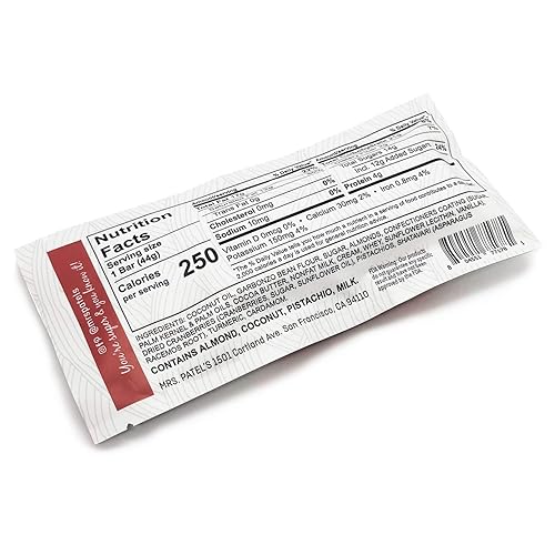 Miniatura 4 de Mrs. Patel's Super barras, chocolate blanco y arándanos, barras de lactancia y energía, con proteína de origen vegetal y grasas saludables,