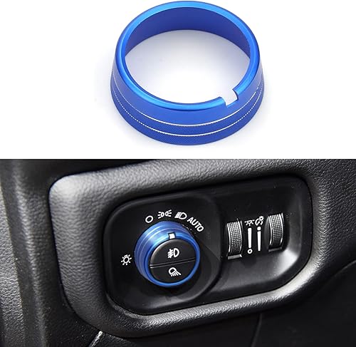 Miniatura 3 de Cubiertas de perilla para decoración interior de automóvil, accesorios para interruptor de faros delanteros y palanca de cambios, cubierta de