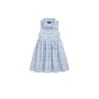 Polo Ralph Lauren Kids Floral Cotton Oxford Shirtdress (Toddler/Little Kid) Girl