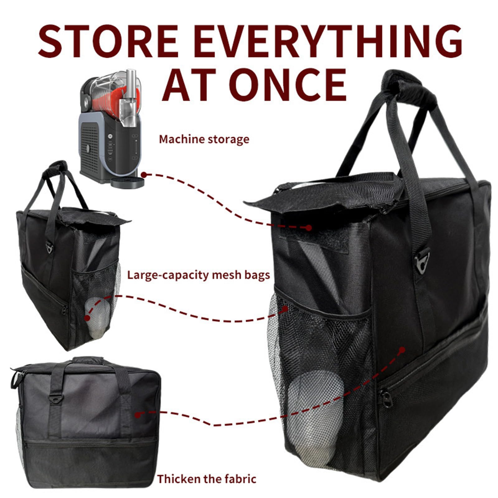 Customes Fit - Borsa portaoggetti in tessuto Oxford, resistente agli strappi, include protezione imbottita