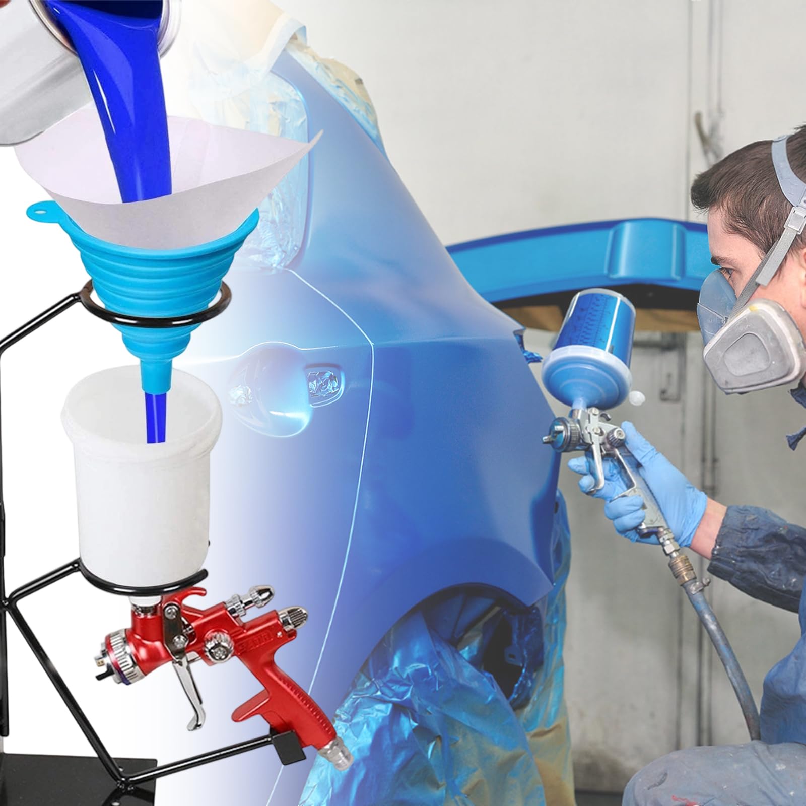 100 Lacksieb - Resin Filter = Papier Lacksiebe - Geeignet FüR Verschiedene SprüH- Und FiltrationsbedüRfnisse, Geeignet FüR Die Filterung Von EssöLen, Frostschutzmittel, öLen, Tees