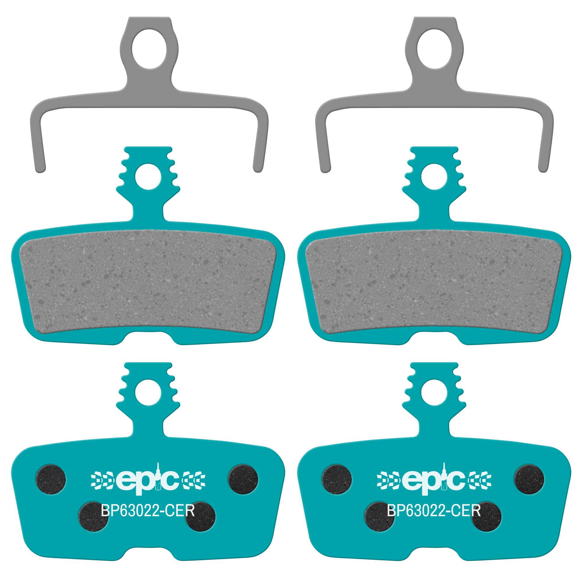 epic Disc Brake Pads for SRAM DB8, Motive, Code, Code Stealth, G2 RE & Guide RE| Organic, Sintered, Ceramic, E-Bike Options | 2 Sets (Ceramic)