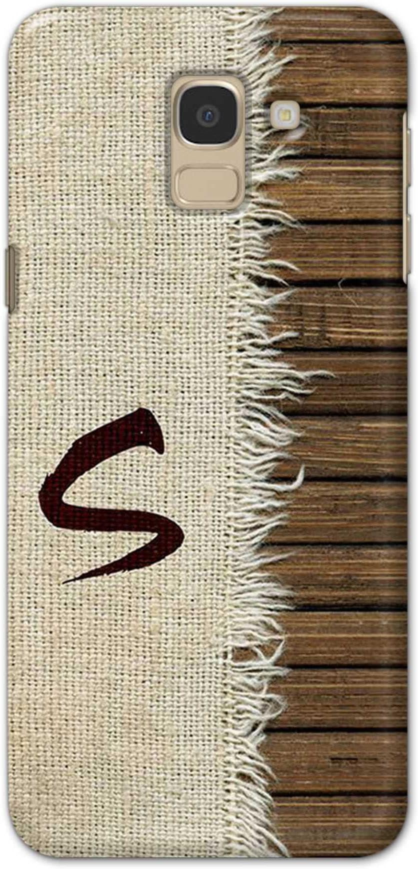 PRINTFIDAA Name II Initial II Letter Alphabet S Chinese Font Printed Designer Hard Case for Samsung Galaxy J6 (2018) (5.6") / Samsung On 6 (2018), J600F / DS Back Cover -(ZO) TEJ1008