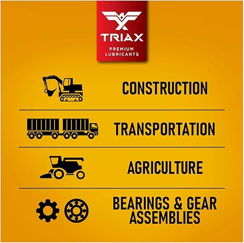 Miniatura 5 de TRIAX Guardian - Grasa resistente con moly, multiusos, rodamientos de ruedas, componentes cargados de golpes, extremadamente pegajosa, punto de