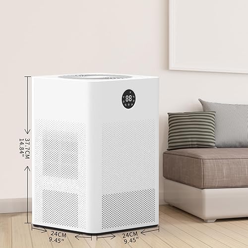 Miniatura 2 de HD022 - Deshumidificador giratorio para dormitorio con manguera de drenaje, ultra silencioso, pequeño, deshumidificadores portátiles para sótano,