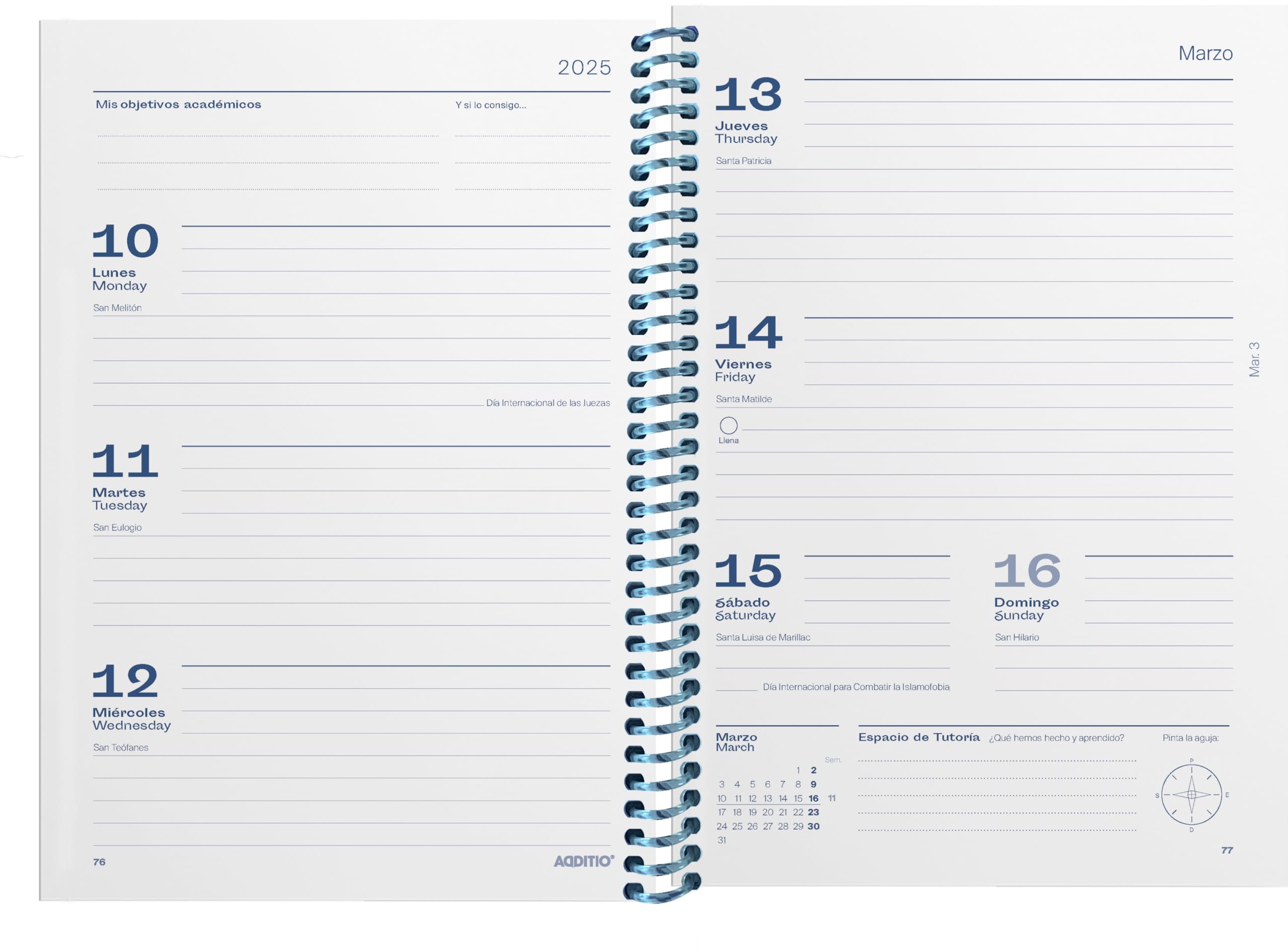 ADDITIO - Secondary diary from 12 to 16 years, Assorted Colours - Image 4