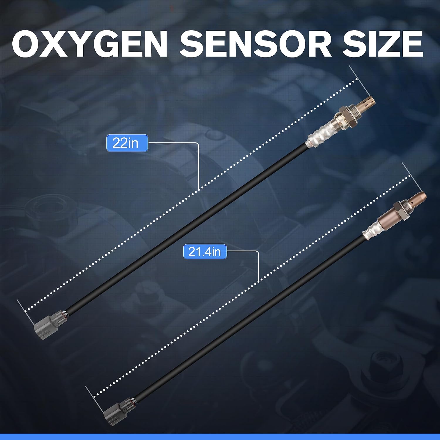 2PCS 234-4622 234-9049 Oxygen O2 Sensor Upstream Downstream Compatible with Toyota Camry 2.4L 2004-2011, for Toyota RAV4 2.4L 2006-2008