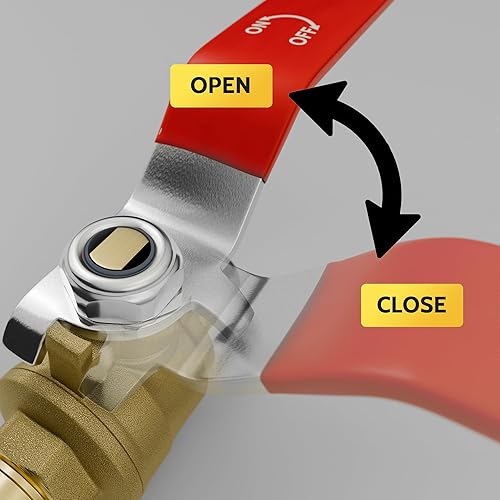 Miniatura 6 de VINTEX Paquete de 4 válvulas de bola Pex de 34 pulgadas x 34 pulgadas Pex de alta resistencia, válvula de cierre Pex de 34 pulgadas x 34 pulgadas,