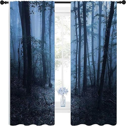 Miniatura 1 de Farm House Decor Collection Cortinas para Ventanas de Cuarto con bolsillo para cortinero, cortinas para puerta corrediza, 72 pulgadas de ancho por
