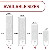 Vista 3 de Command Tiras pesadas XL de 20 libras para colgar cuadros, 20 pares (40 tiras), colgadores de fotos colgantes sin daños, resistentes, ideales