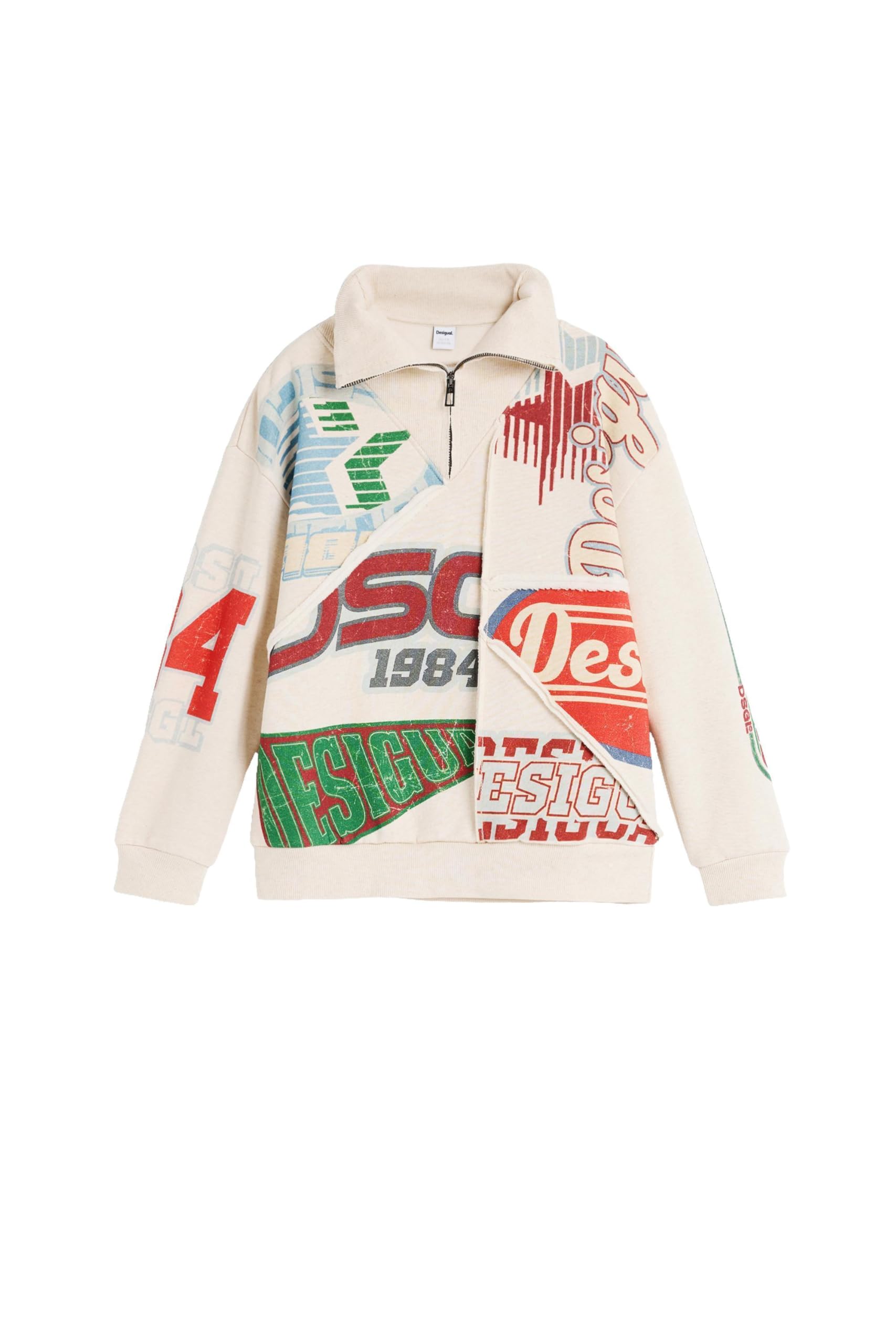 Desigual Felpa Bambino Bianco 3/4