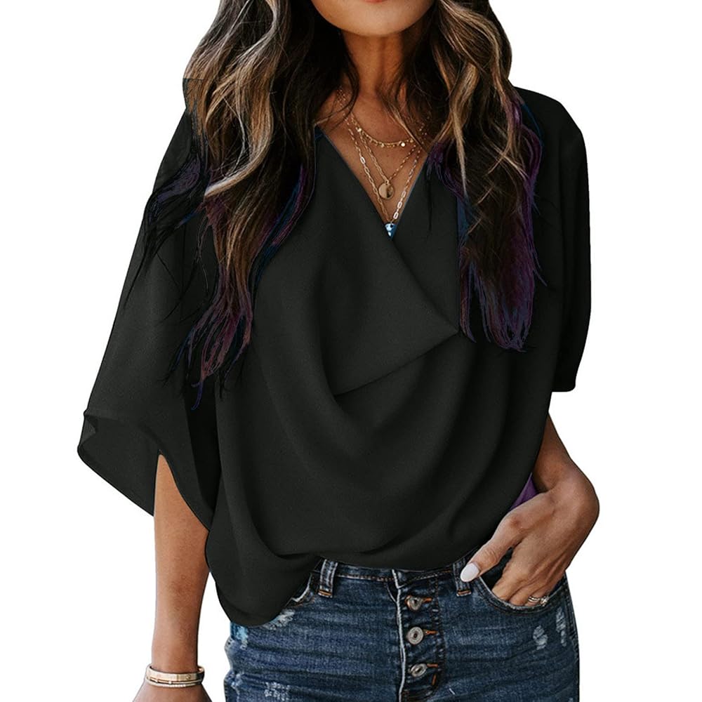 トップス deres / bottle neck drape blouse 16th 71IL2vaXcAL._UY1000_.jpg