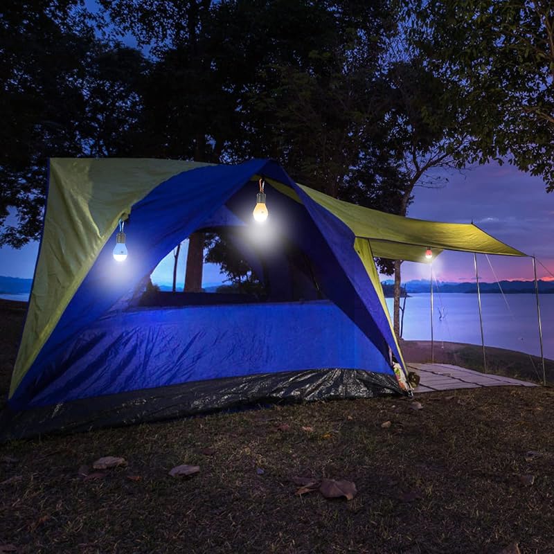 Flintronic 5 darabos LED kemping lámpa szett karabinerrel vízálló