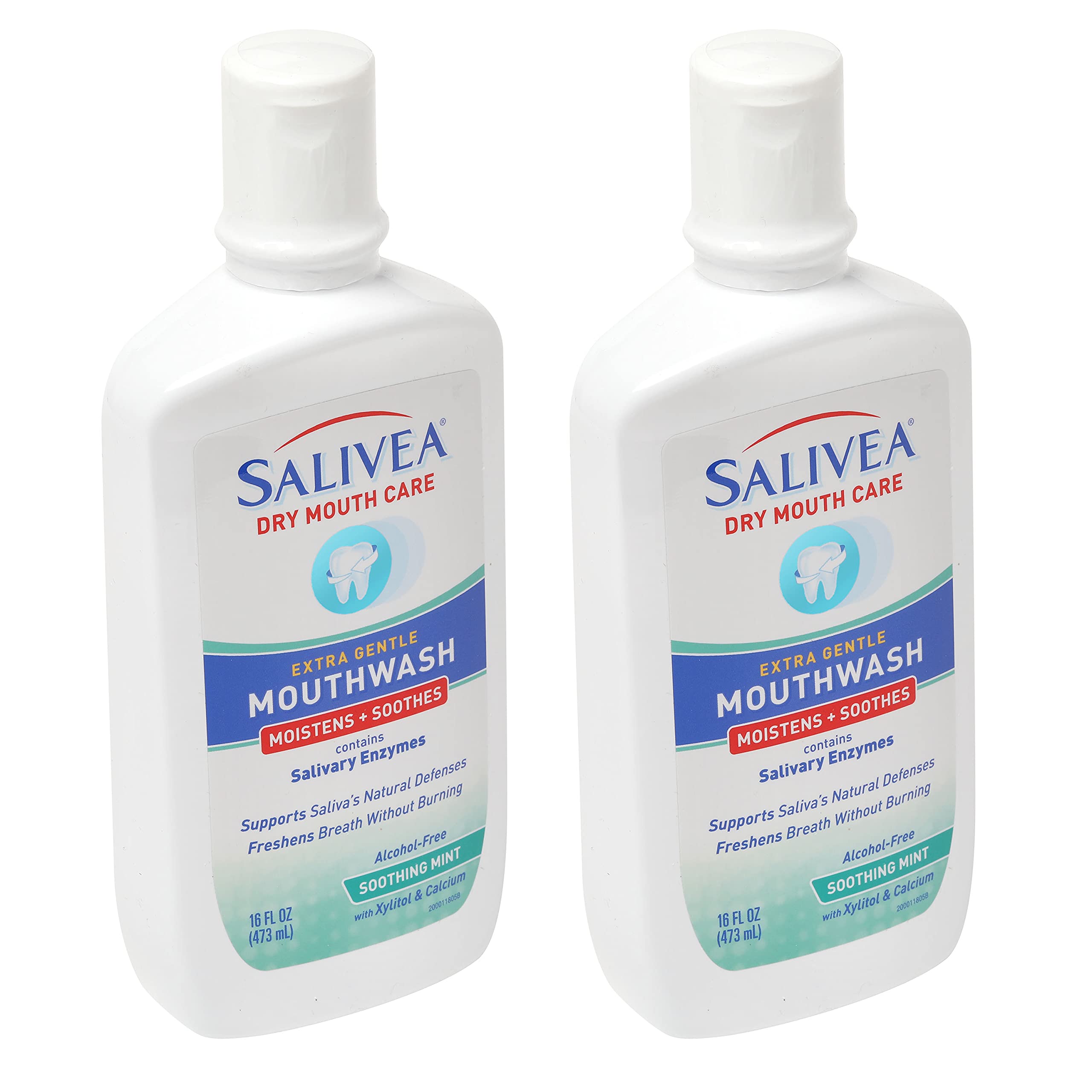 SALIVEA Dry Mouth Mouthwash Soothing Mint Mouthwash with Natural