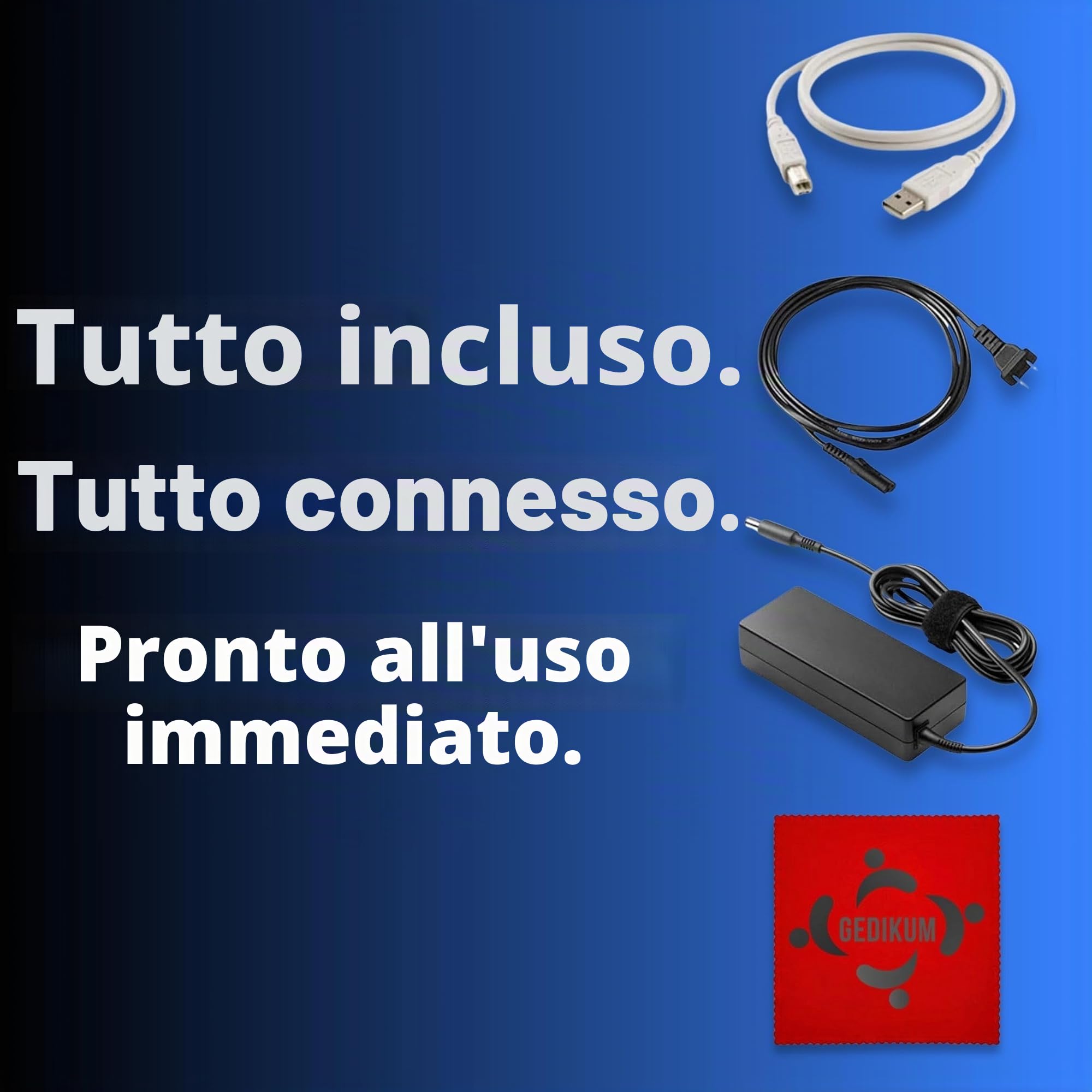 Gedikum Fujitsu IX500 ScanSnap - Scanner USB ad alta velocità compatibile con cloud per documenti, foto e ricevute per Mac e PC - Garanzia 1 anno - ADF con scansione fronte/retro