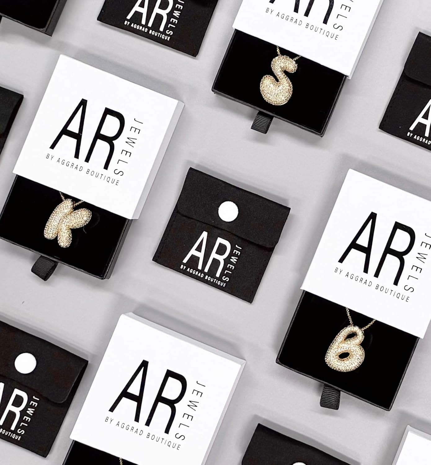 Bubble Letter Necklace, 14k Gold/Silver Balloon Initial Diamond Pendant Chain Necklace Dainty Pave Jewelry Gift for Women - Image 5