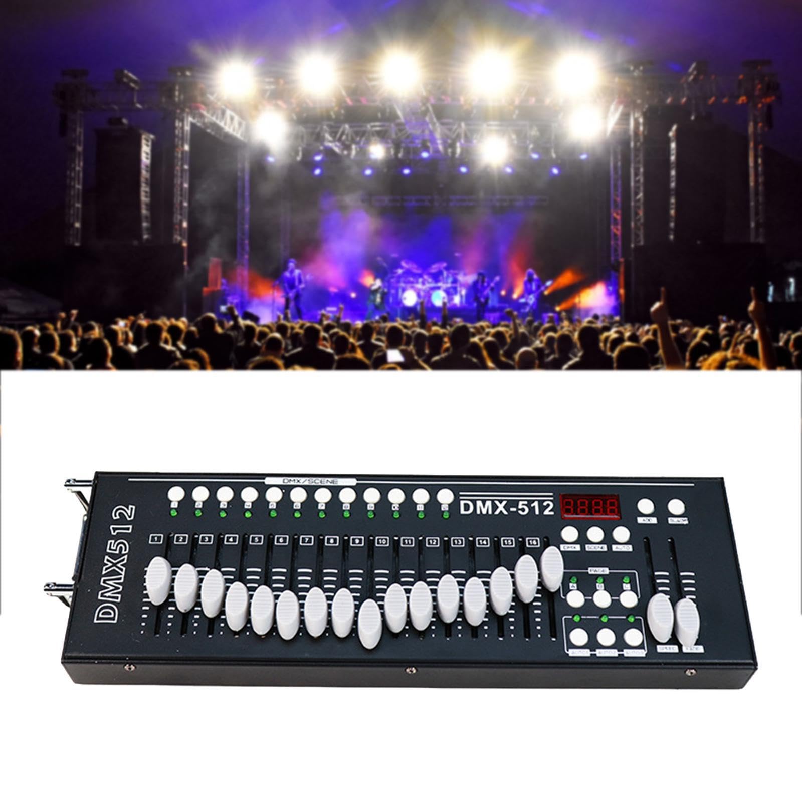 Controller luci DJ in alluminio resistente DMX 512 Attrezzatura da palco per più apparecchi di illuminazione ed esigenze di performance Console per mixer di