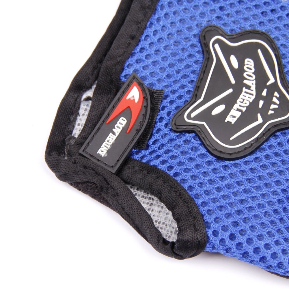 Gants Vélo Enfant RUIXIA - Mitaines Demi-Doigt Antidérapantes, 8-12 Ans, 4 Couleurs