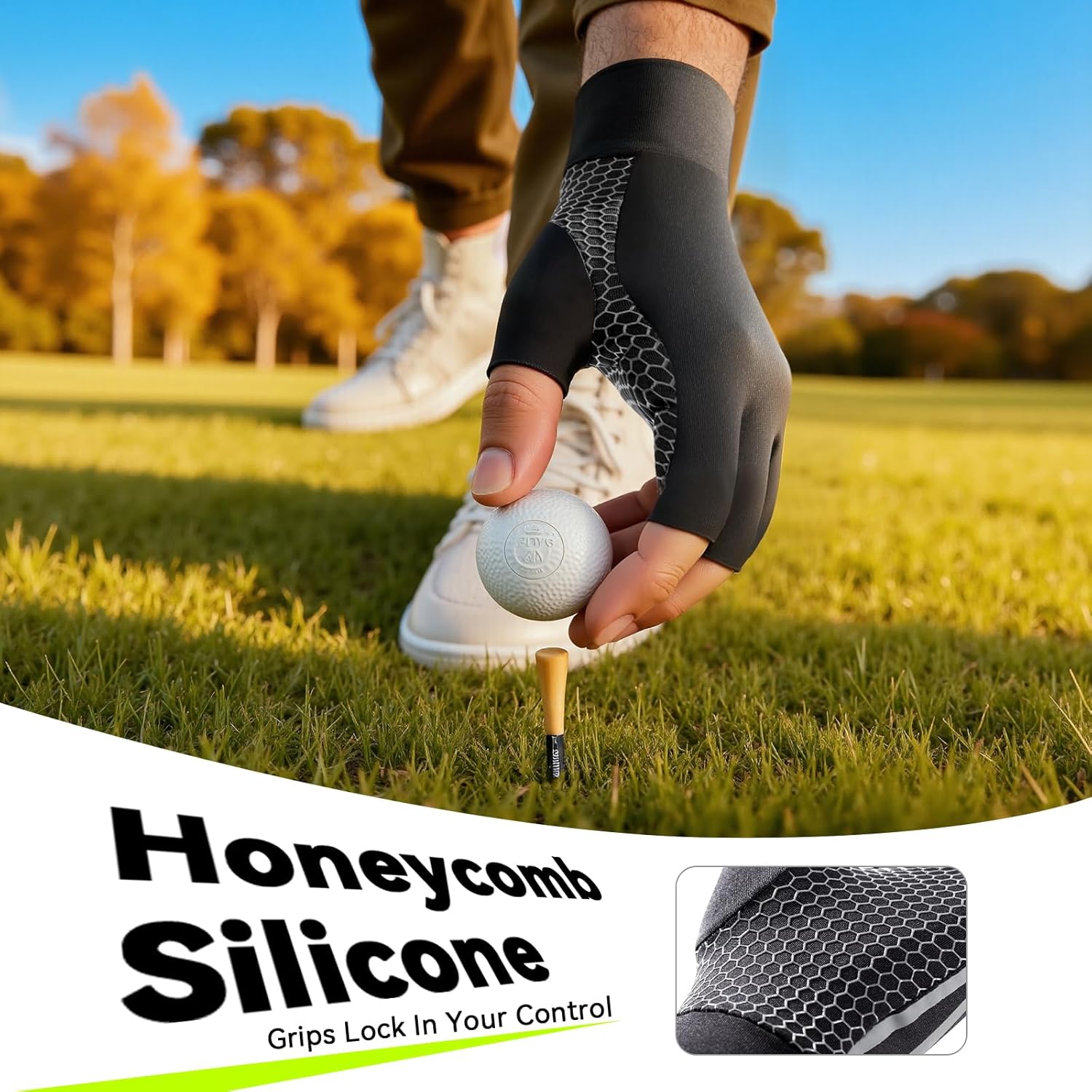 All-Around Copper Arthritis Gloves, Carpal Tunnel Pain Relief Gloves, Breathable & Anti-Slip Hand Compression Gloves for Rheumatoid, Tendonitis, Swelling, Fingerless Gloves Fit Men & Women 9.4-10.1