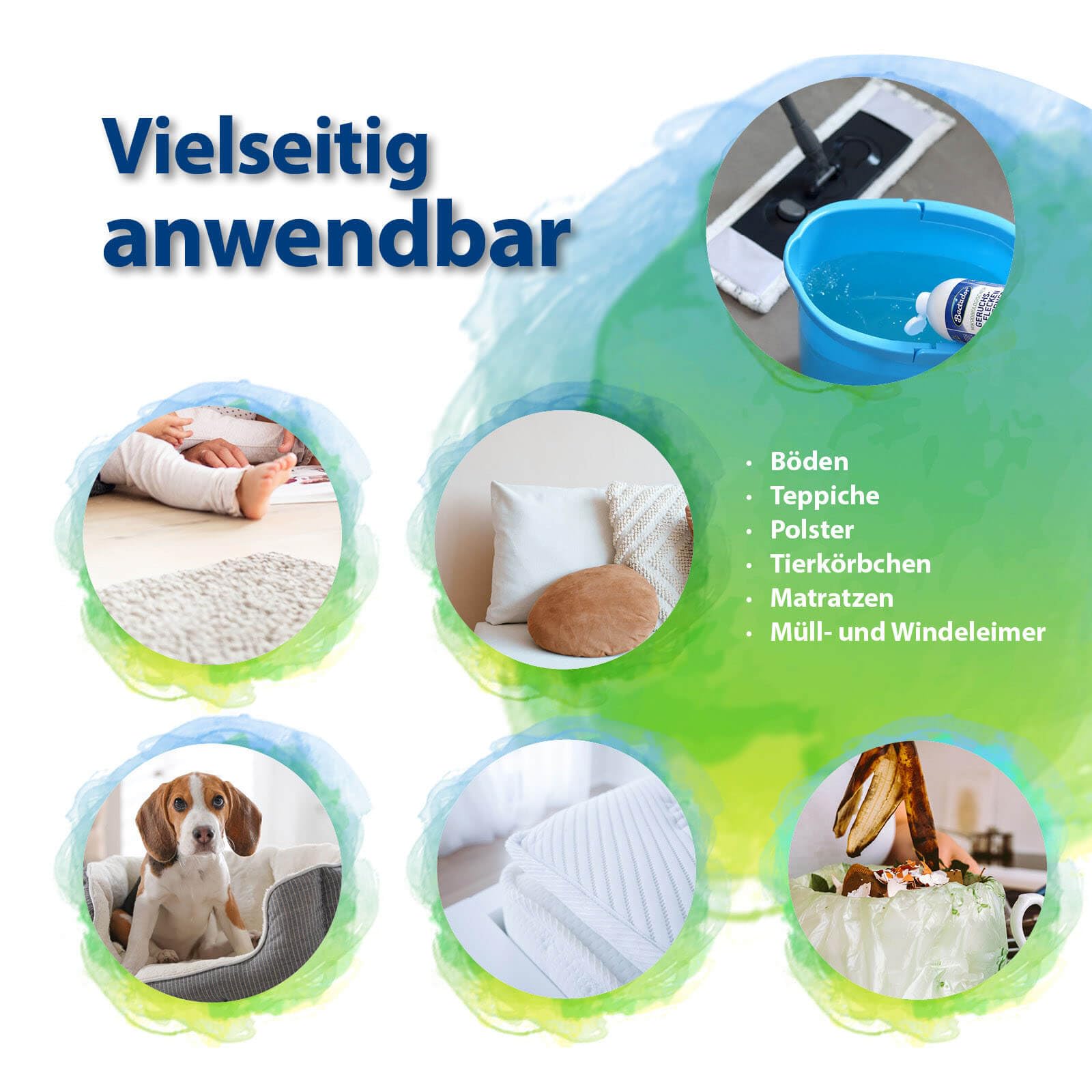 Bactador Enzymreiniger Konzentrat 1L - Geruchsentferner & Fleckenentferner - Mikrobiologischer Geruchsneutralisierer - Hundeurin / Katzenurin Entferner - Porentiefe Reinigung - Ergibt bis zu 50 Liter