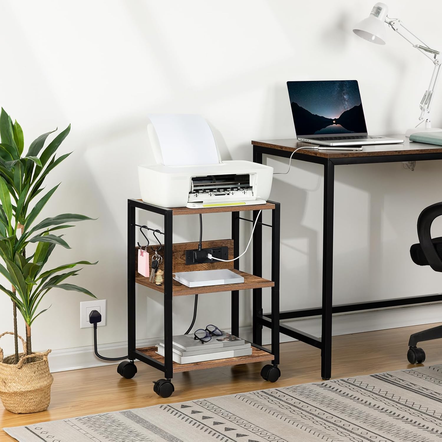 MAHANCRIS APTHR40KE01 Printer Cart used as a kitchen cart