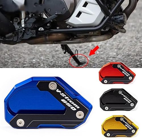 Miniatura 2 de TOYOCC Extension Board for Suzuki V-Strom 650XT VSTROM 650 DL650 2004-2020 2021 2022 Motorcycle Foot Support Side Support Extension Pad Support