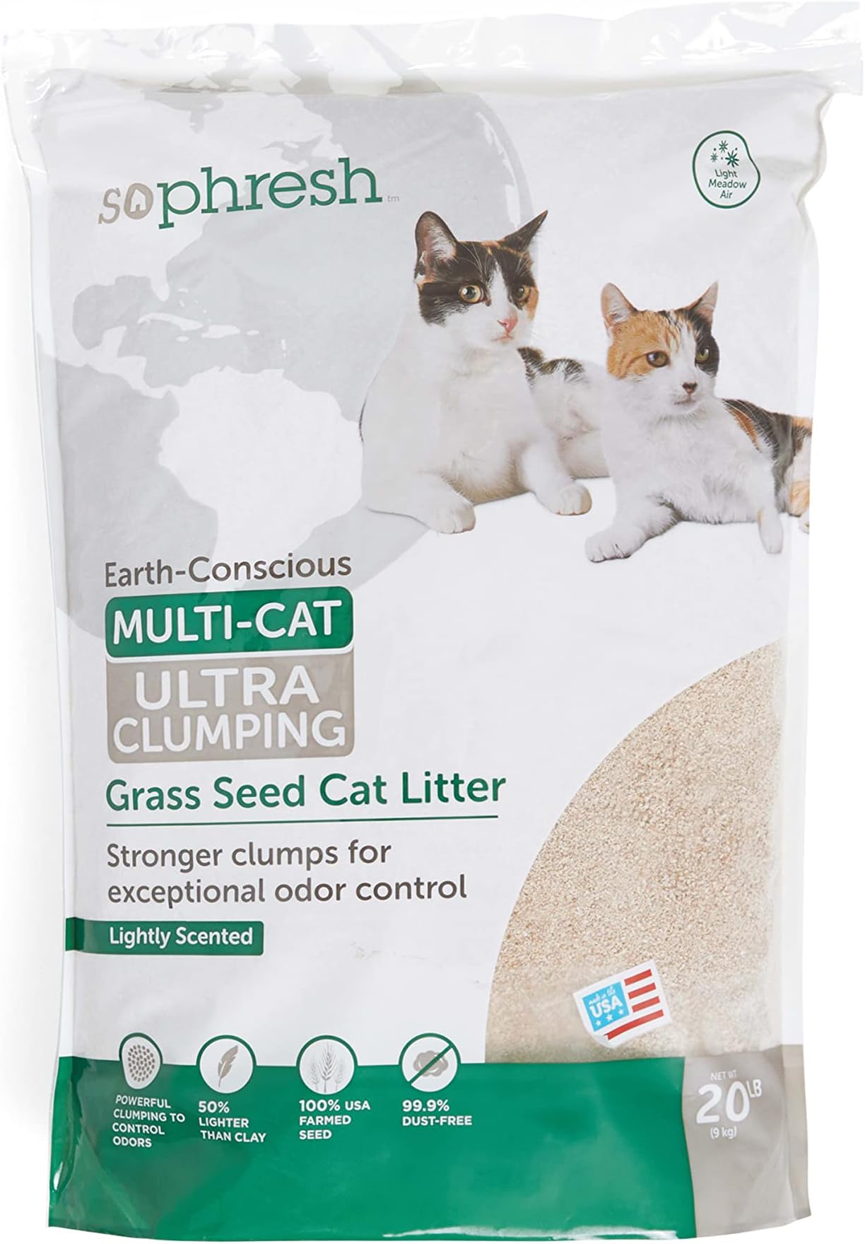 So Phresh Extreme Clumping Scented Grass Seed Cat Litter 20 lbs.