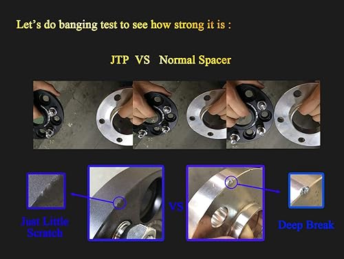 Miniatura 5 de JTP 4 espaciadores de rueda forjados seguros de 1.378 in de 5 x 130 para Mercedes Clase G, G55.G63.G65, G500, G550, W460, W461, W463, W464, G Wagon,