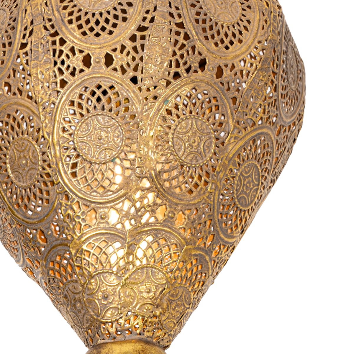 Qazqa Oriental Oriental Ceiling Lamp Gold 19 Cm - Mowgli Round Steel - View #9